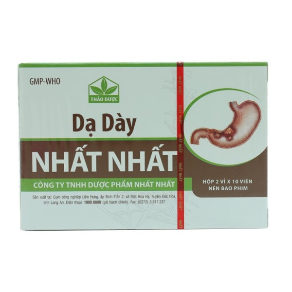 Dạ dày Nhất Nhất (2 vỉ x 10 viên/hộp)