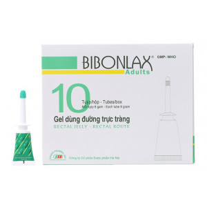 Gel bơm trực tràng trị táo bón Bibonlax Adults 8g (10 tube/hộp)