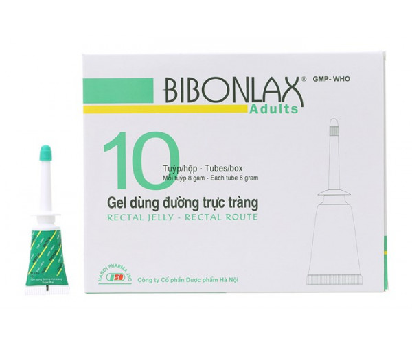 Gel bơm trực tràng trị táo bón Bibonlax Adults 8g (10 tube/hộp)
