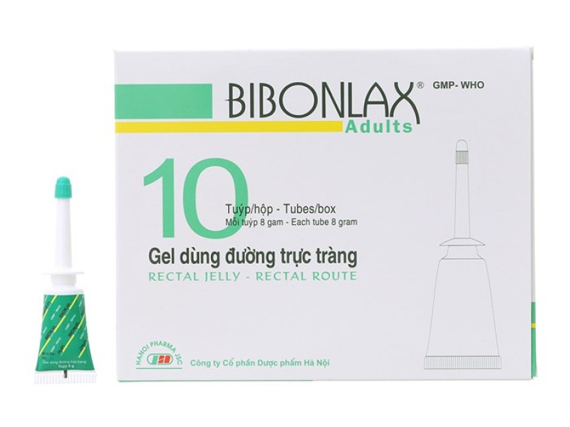 Gel bơm trực tràng trị táo bón Bibonlax Adults 8g (10 tube/hộp)