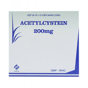 Thuốc long đờm Acetylcystein 200mg Vidipha (20 vỉ x 10 viên/hộp)