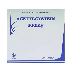 Acetylcystein 200mg Vidipha (20 vỉ x 10 viên/hộp)