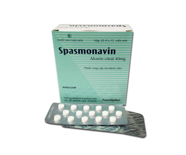 Thuốc chống co thắt Spasmonavin 40mg (20 vỉ x 15 viên/hộp)