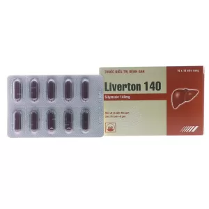 Thuốc trị bệnh gan Liverton 140mg (10 vỉ x 10 viên/hộp)
