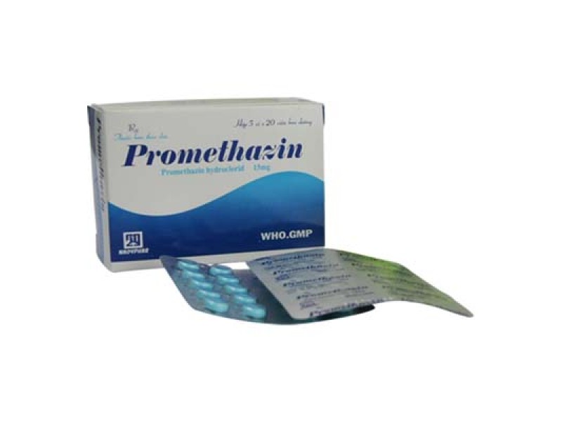 Thuốc chống dị ứng Promethazin 15mg (5 vỉ x 20 viên/hộp)