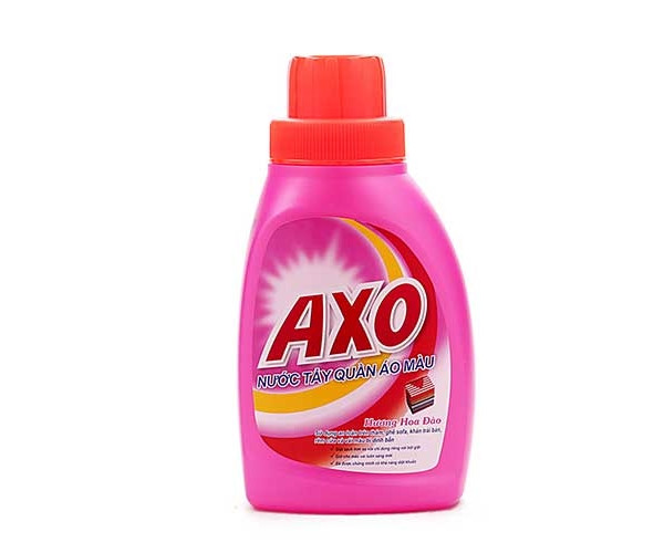 Nước tẩy quần áo màu AXO hương hoa đào (400ml)