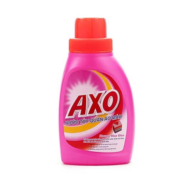 Nước tẩy quần áo màu AXO hương hoa đào (400ml)