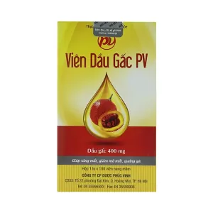 Viên dầu gấc PV (100 viên/hộp)