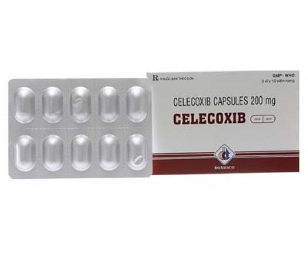Thuốc giảm đau, kháng viêm Celecoxib 200mg DMC (3 vỉ x 10 viên/hộp)