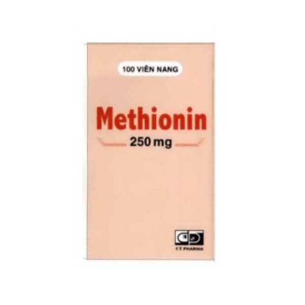 Thuốc điều trị quá liều paracetamol Methionin 250mg F.T.Pharma (100 viên/hộp)