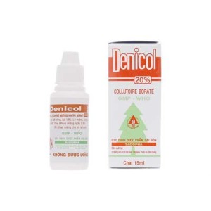 Dung dịch rơ miệng cho trẻ em Denicol 20% (15ml)