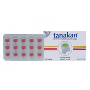 Thuốc điều trị suy giảm nhận thức và thần kinh cảm giác Tanakan 40mg (2 vỉ x 15 viên/hộp)