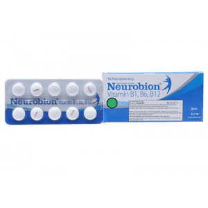 Thuốc bổ sung vitamin B1, B6, B12 Neurobion (5 vỉ x 10 viên/hộp)