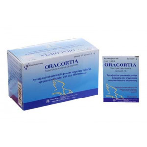Kem bôi trị viêm khoang miệng Oracortia 0.1% (1g)