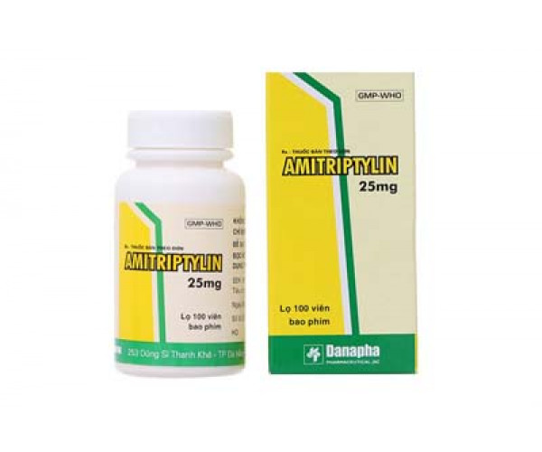 Thuốc chống trầm cảm Amitriptylin 25mg Danapha (100 viên/hộp)