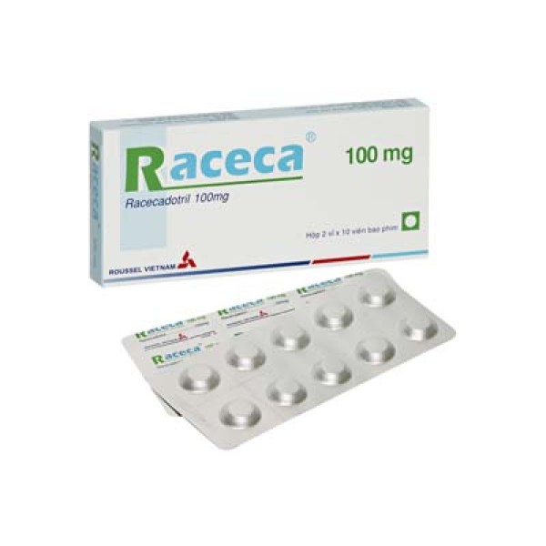 Thuốc trị tiêu chảy Raceca 100mg (2 vỉ x 10 viên/hộp)