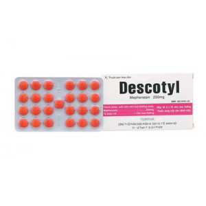 Thuốc giãn cơ Descotyl 250mg (10 vỉ x 25 viên/hộp)