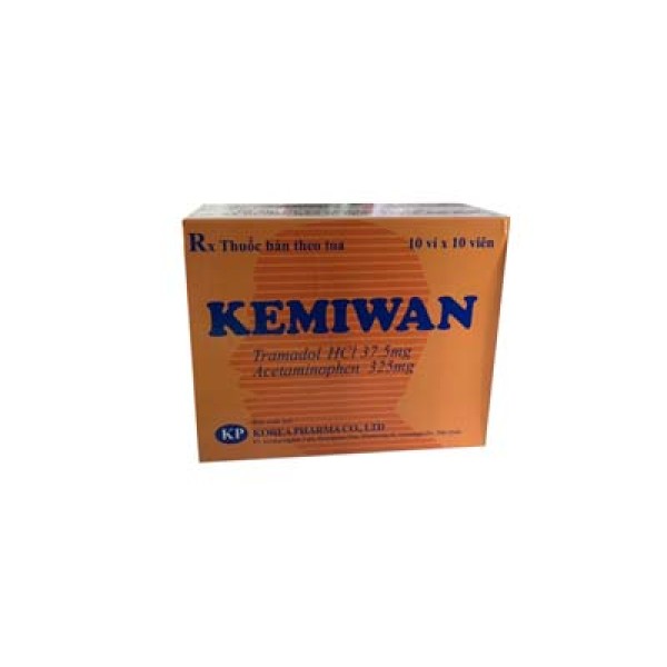 Thuốc giảm đau Kemiwan (10 vỉ x 10 viên/hộp)