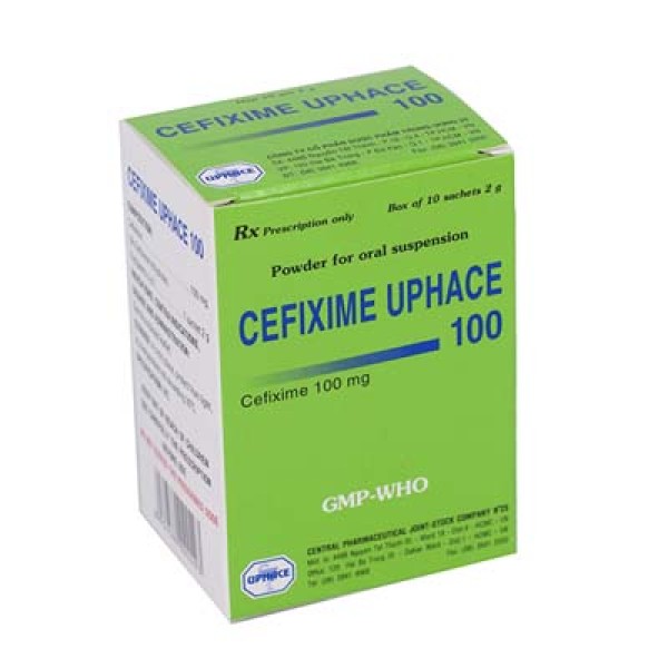Thuốc kháng sinh Cefixim Uphace 100mg (10 gói/hộp)