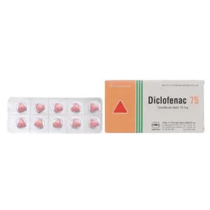 Diclofenac 75mg Uphace (10 vỉ x 10 viên/hộp)