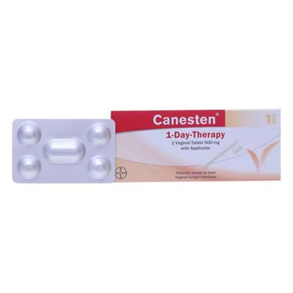 Viên đặt âm đạo trị nấm Canesten 500mg (1 viên/hộp)
