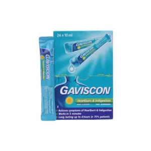 Thuốc điều trị loét dạ dày, tá tràng Gaviscon 10ml (24 gói/hộp)