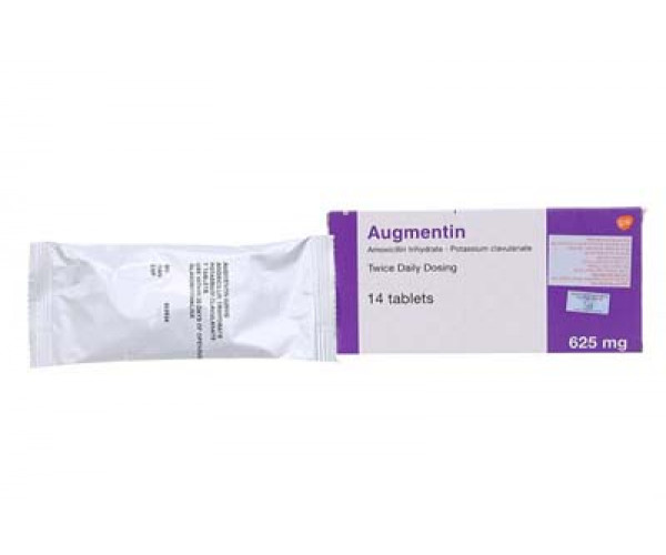 Thuốc kháng sinh Augmentin 625mg (2 vỉ x 7 viên/hộp)
