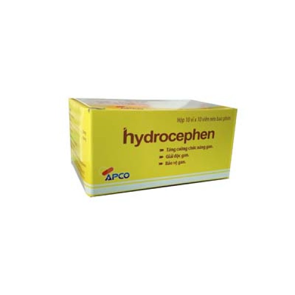Thuốc tăng cường chức năng gan, giải độc gan Hydrocephen (10 vỉ x 10 viên/hộp)