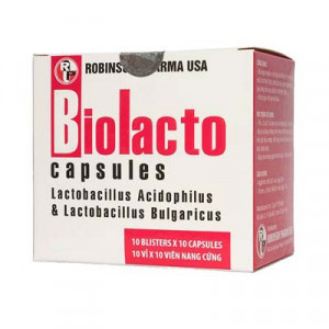 Thuốc bổ sung lợi khuẩn đường tiêu hóa Biolacto (10 vỉ x 10 viên/hộp)