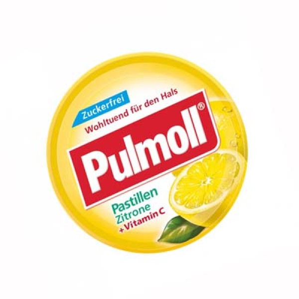 Kẹo ngậm ho Pulmoll Pastillen Zitrone + Vitamin C (50g/hộp)