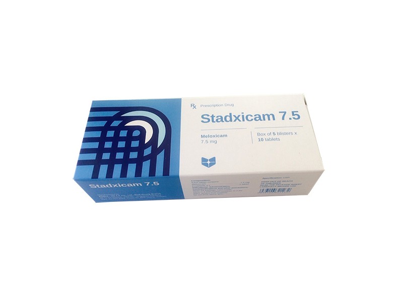 Thuốc giảm đau, kháng viêm Stadxicam 7.5mg (5 vỉ x 10 viên/hộp)