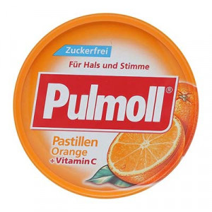 Kẹo ngậm ho Pulmoll Pastillen Orange + Vitamin C (50g/hộp)