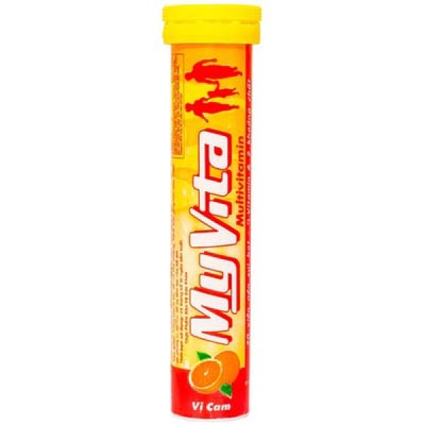 Viên sủi Myvita hương cam (20 viên/tube)