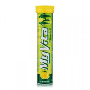Viên sủi bọt bổ sung vitamin & khoáng chất Myvita hương chanh (20 viên/tube)