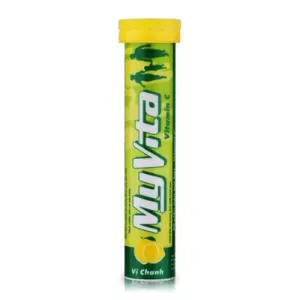 Viên sủi bọt bổ sung vitamin & khoáng chất Myvita hương chanh (20 viên/tube)