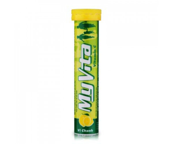 Viên sủi bọt bổ sung vitamin & khoáng chất Myvita hương chanh (20 viên/tube)