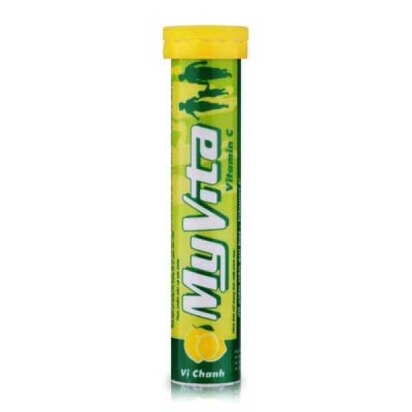 Viên sủi bọt bổ sung vitamin & khoáng chất Myvita hương chanh (20 viên/tube)