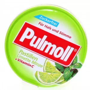 Pulmoll Pastillen Limette Minze + Vitamin C (50g/hộp)