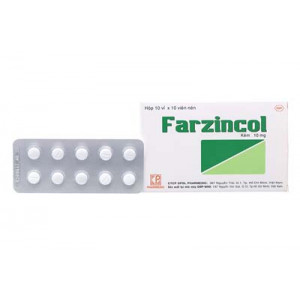 Thuốc bổ sung kẽm Farzincol 10mg (10 vỉ x 10 viên/hộp)
