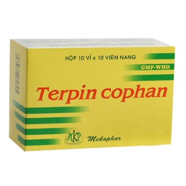 Thuốc trị ho, long đàm Terpin cophan MKP (10 vỉ x 10 viên/hộp)