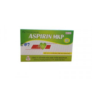 Thuốc phòng ngừa tai biến Aspirin MKP 81mg (10 vỉ x 10 viên/hộp)