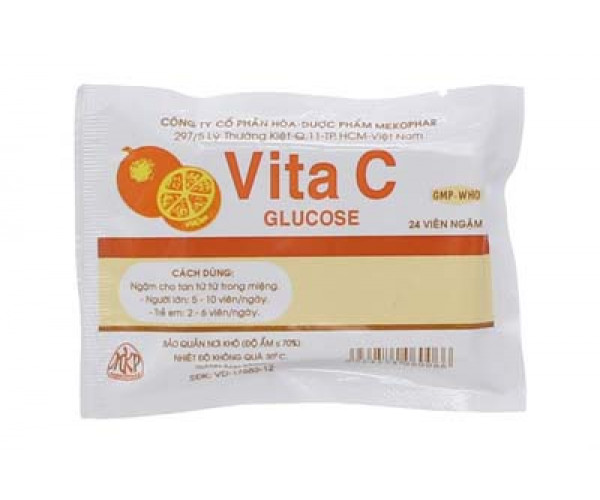 Viên ngậm bổ sung vitamin C Vita C Glucose 50mg