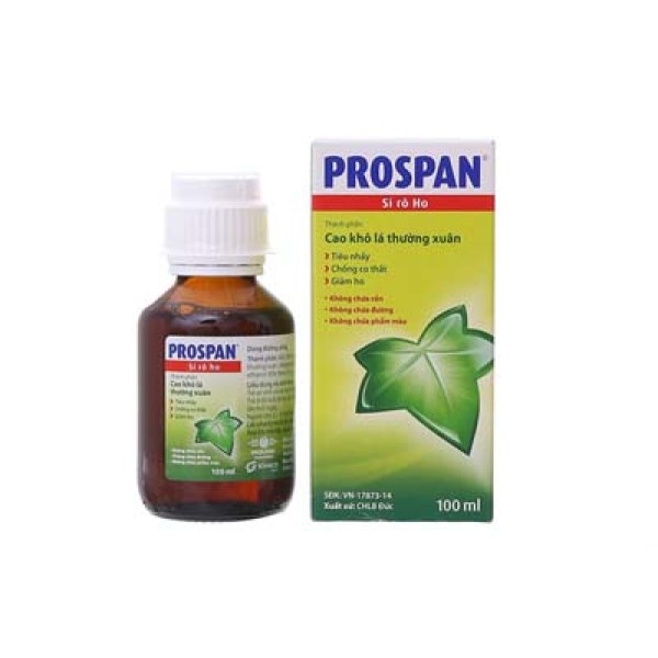 Siro điều trị viêm đường hô hấp kèm theo ho Prospan (100ml)