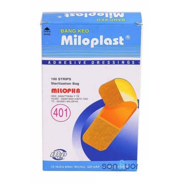 Băng cá nhân Miloplast 100 miếng