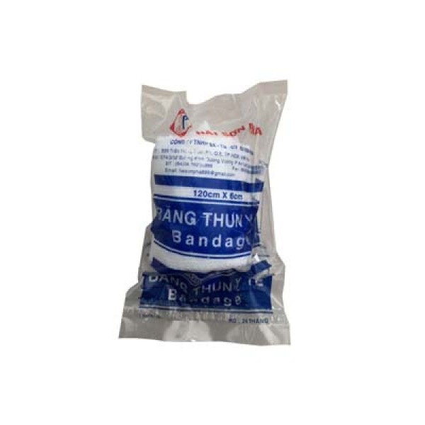 Băng thun y tế 2 móc (120cmx6cm)