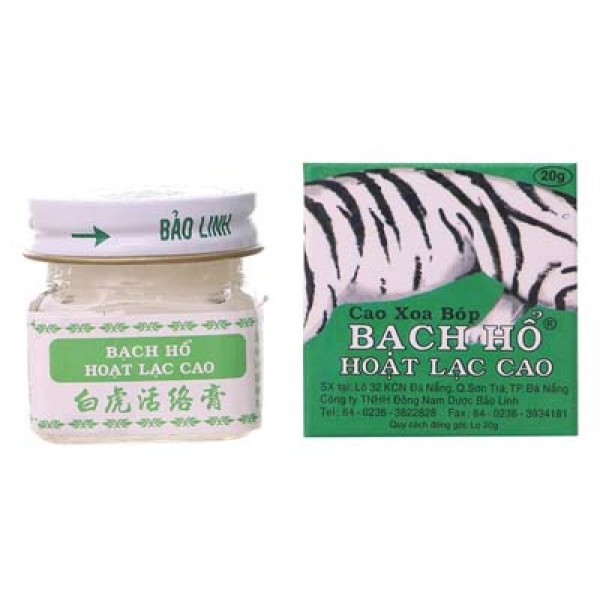 Cao xoa Bạch Hổ Hoạt Lạc Cao (20g)