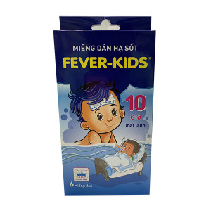 Miếng dán chườm lạnh hạ sốt cho trẻ em Fever-Kids (2 miếng x 3 gói/hộp)