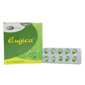 Thuốc trị ho, sát khuẩn đường hô hấp Eugica (10 vỉ x 10 viên/hộp)