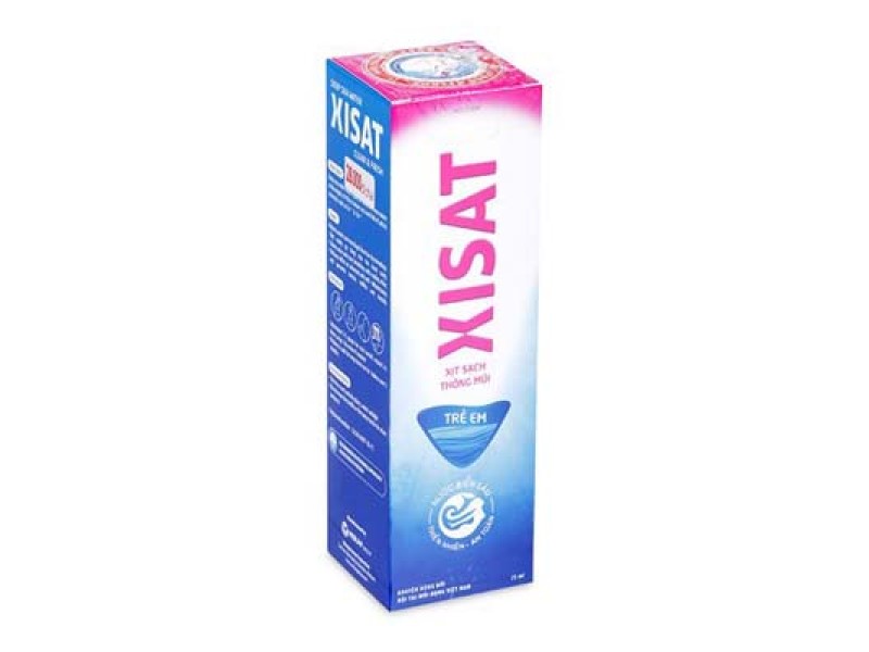 Nước biển sâu sạch thông mũi Xisat trẻ em (75ml)