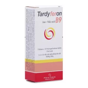 Tardyferon B9 (3 vỉ x 10 viên/hộp)
